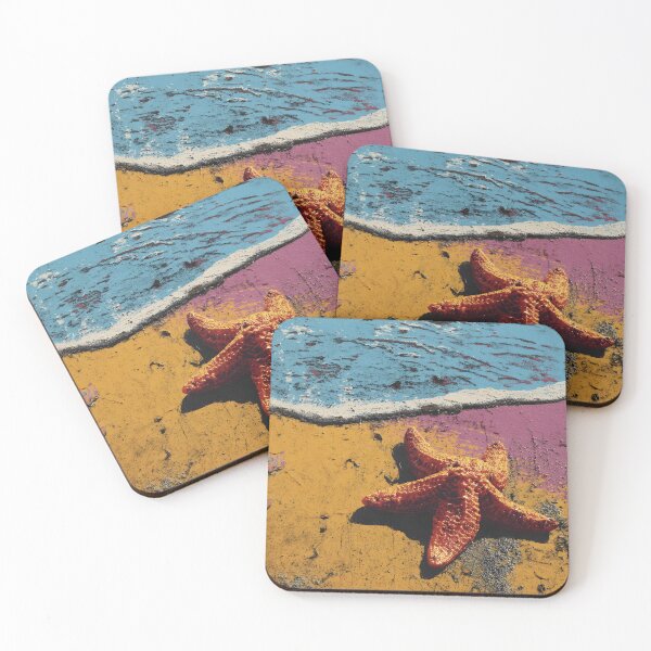Item preview, pop art starfish beach print designed and sold by dcrc.
