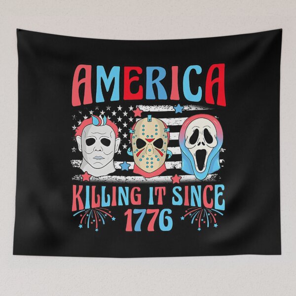 Item preview, Funny America Killing IT Since 1776 Horror 4th Of July USA designed and sold by Har-vee.