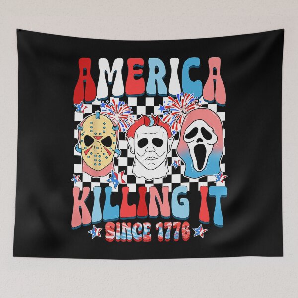 Item preview, Groovy America Killing IT Since 1776 Horror 4th Of July USA designed and sold by Har-vee.