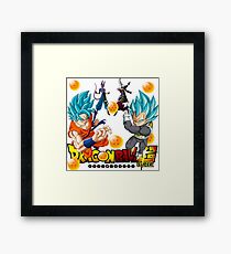 Dragon Ball Super Goku Beerus Vegeta Whis Framed Print