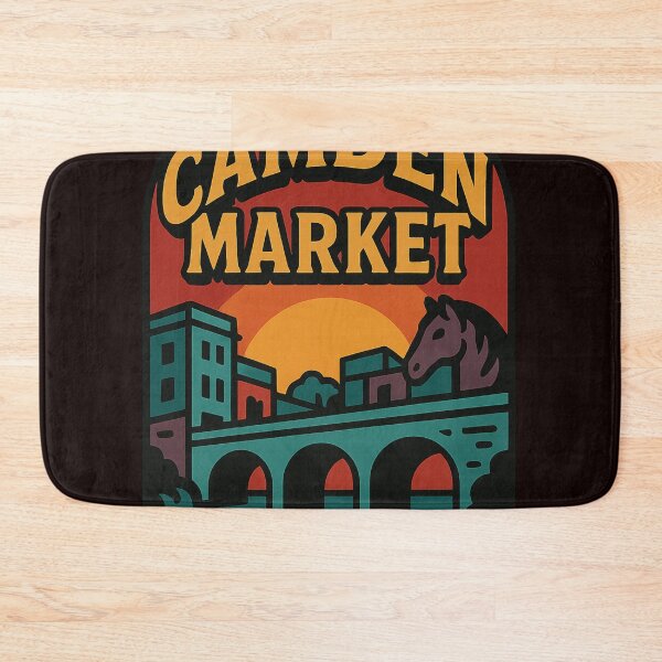 Item preview, Camden Market Sunset with Bridge and Horse Statue, London designed and sold by Places On Earth.