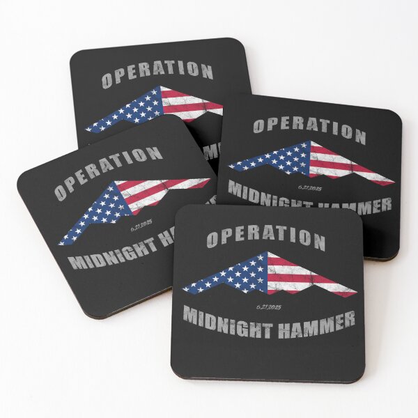 Item preview, Operation Midnight Hammer Iran Strike B-2 Spirit Bomber Airplane Vintage Flag Design designed and sold by RealPilotDesign.