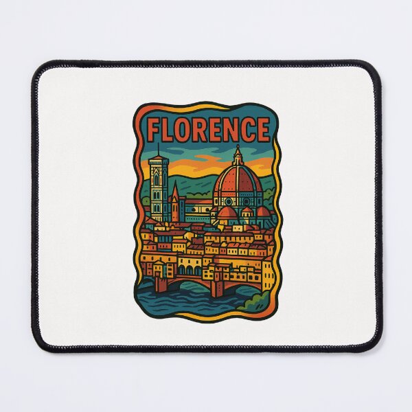 Item preview, Florence Skyline with Brunelleschi’s Dome and Arno River designed and sold by Places On Earth.