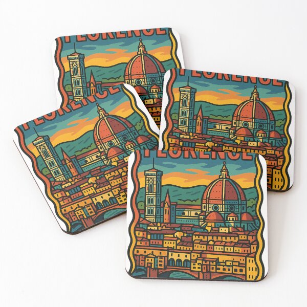 Item preview, Florence Skyline with Brunelleschi’s Dome and Arno River designed and sold by Places On Earth.