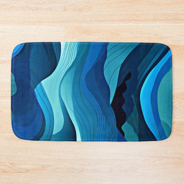 Item preview, Inside A Waterfall Blue And Aqua Abstract Designs  designed and sold by DEC02.