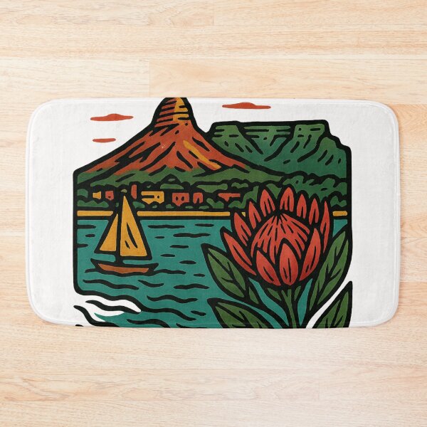 Item preview, Table Mountain and Cape Coastline at Sunset, Cape Town designed and sold by Places On Earth.