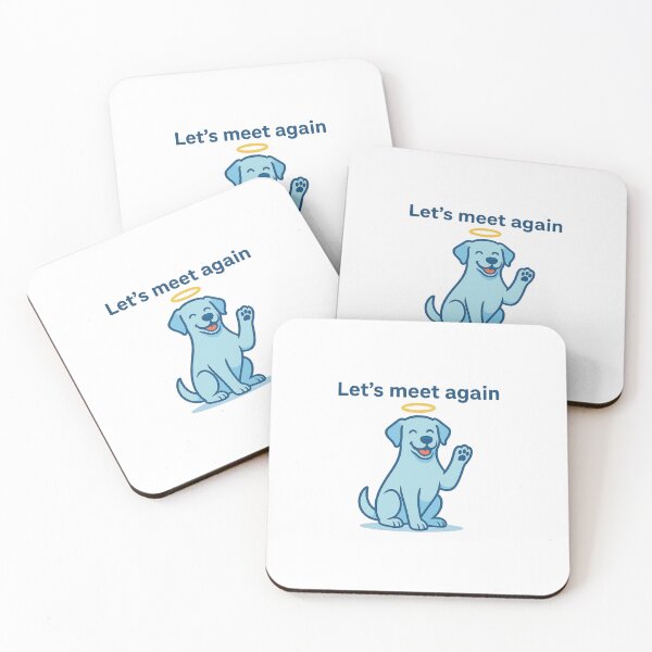Item preview, Angel Dog Waving Goodbye – “Let’s Meet Again” Pet Loss Cartoon Design designed and sold by PetSoulPrints.