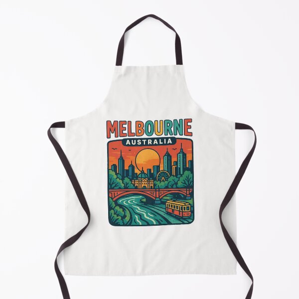 Item preview, Melbourne Skyline and Riverbank with Tram and Bridge designed and sold by Places On Earth.
