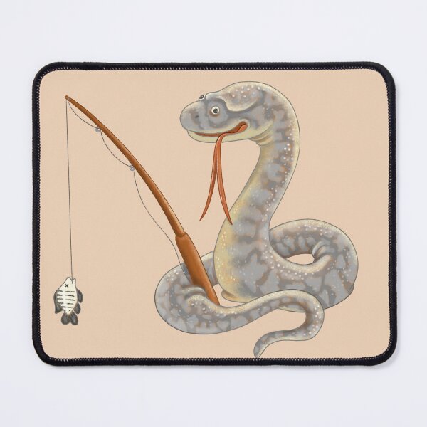 Item preview, Arafura file snake (Acrochordus arafurae) fishing designed and sold by StinaDraws.