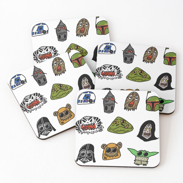 Item preview, Messy Star Wars heads designed and sold by Jelly Olive.
