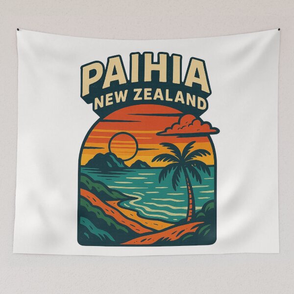 Item preview, Paihia Coastal Bay and Trees at Sunset, Northland New Zealand designed and sold by Places On Earth.