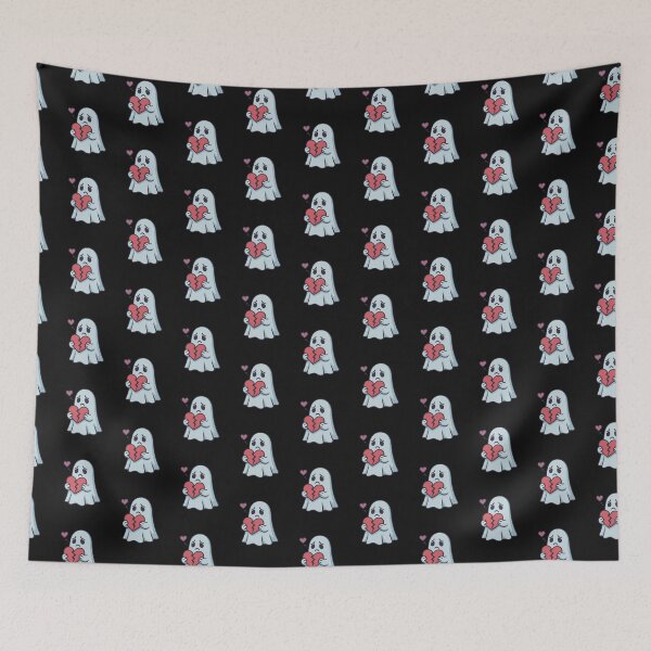 Item preview, Sad Ghost with Broken Heart – Cute & Emotional Spooky Design designed and sold by ColorSplash123.