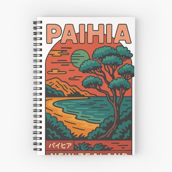 Item preview, Paihia Beach Sunset with Palm Trees and Coastline, New Zealand designed and sold by Places On Earth.