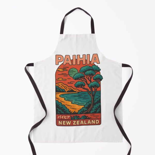 Item preview, Paihia Beach Sunset with Palm Trees and Coastline, New Zealand designed and sold by Places On Earth.