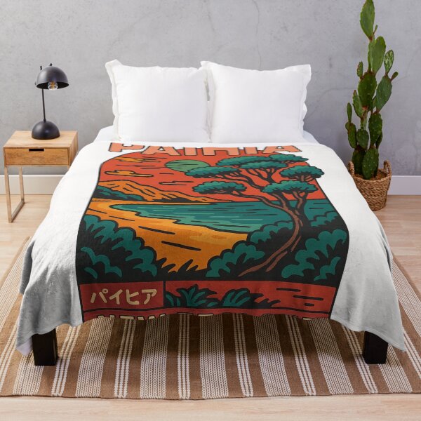 Item preview, Paihia Beach Sunset with Palm Trees and Coastline, New Zealand designed and sold by Places On Earth.