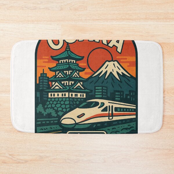 Item preview, Dotonbori Street and Tsutenkaku Tower, Osaka at Sunset designed and sold by Places On Earth.