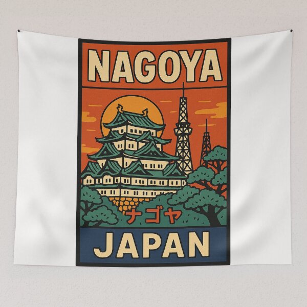 Item preview, Nagoya City Walk with Castle and Tower at Sunset designed and sold by Places On Earth.