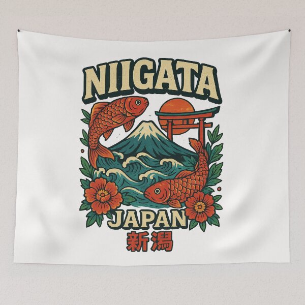 Item preview, Niigata Koi Fish and Mount Fuji Travel, Japan designed and sold by Places On Earth.
