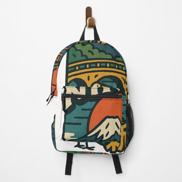 Item preview, Niigata Pagoda and Heron by River with Sunset Fuji designed and sold by Places On Earth.