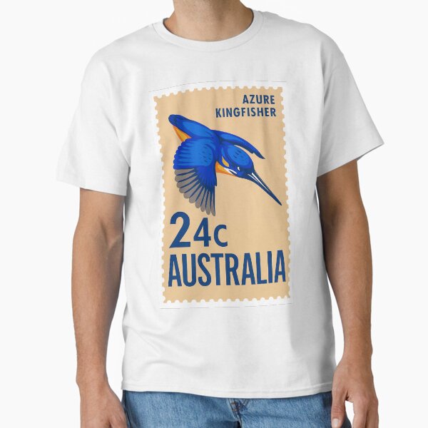 Item preview, Australia Azure Kingfisher Postage Stamp designed and sold by retrographics.