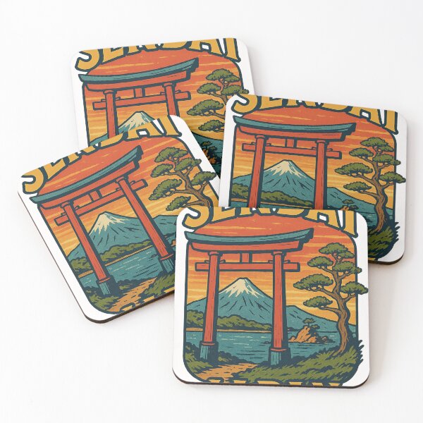 Item preview, Sendai Tanuki with Date Masamune and Pagoda designed and sold by Places On Earth.