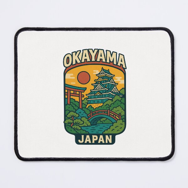Item preview, Okayama Castle and River Bridge at Sunset, Japan designed and sold by Places On Earth.