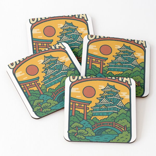 Item preview, Okayama Castle and River Bridge at Sunset, Japan designed and sold by Places On Earth.