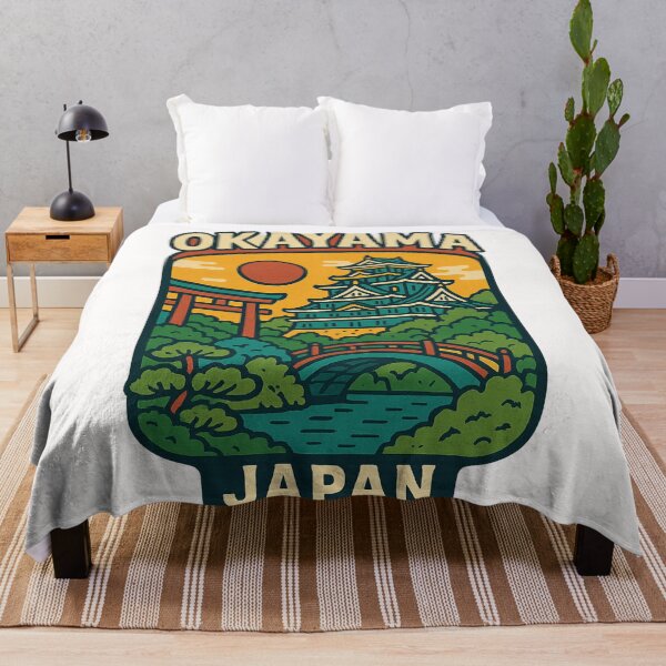 Item preview, Okayama Castle and River Bridge at Sunset, Japan designed and sold by Places On Earth.