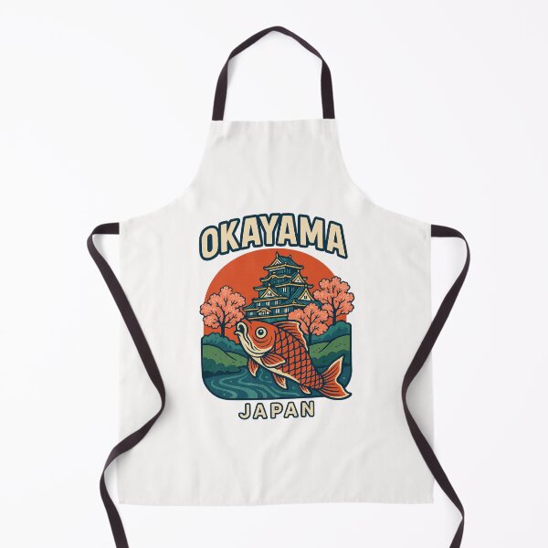 Item preview, Okayama Castle and Koi with Cherry Blossoms designed and sold by Places On Earth.