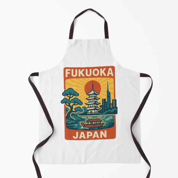 Item preview, Fukuoka Pagoda, Boat and Skyline at Sunrise designed and sold by Places On Earth.