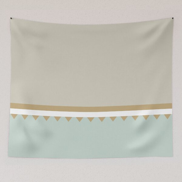 Item preview, Jagged 6 - Patrón geométrico verde menta y dorado: diseño minimalista en tonos pastel champán para una decoración y accesorios elegantes designed and sold by 9th Cycle Studios.