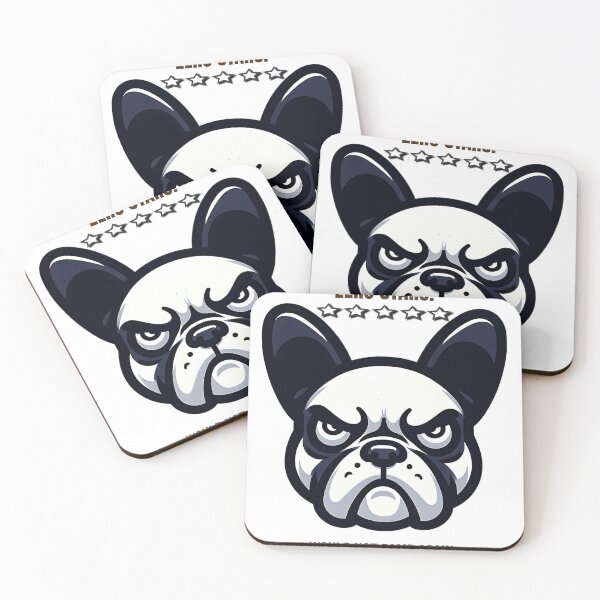 Item preview, Grumpy French Bulldog 'Zero Stars' Funny Camping T-Shirt designed and sold by PawsRepublic.