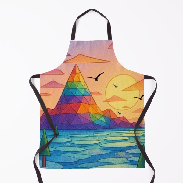 Item preview, Geometric Rainbow Mountain.Life In The Frozen Glow. designed and sold by B-Twin.