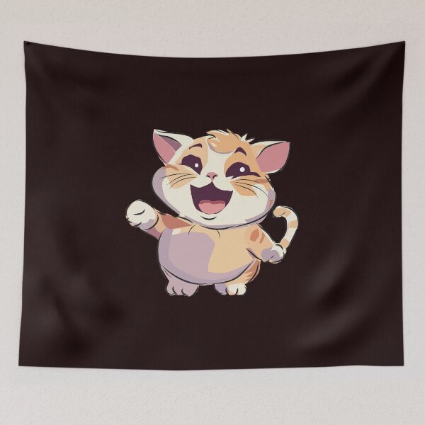 Item preview, Cat Laughing Illustration designed and sold by karyalangit.