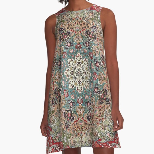 Item preview, Vintage Antique Persian Carpet Print designed and sold by Vicky Brago-Mitchell®.