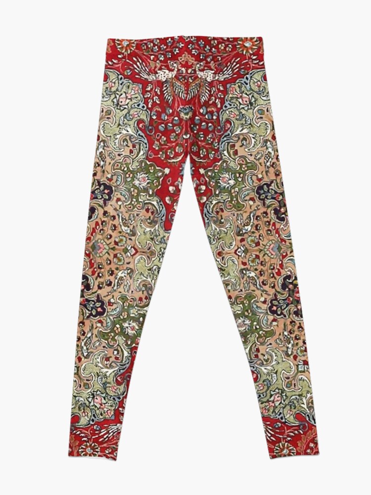 Alternate view of Vintage Antique Persian Carpet Print Leggings