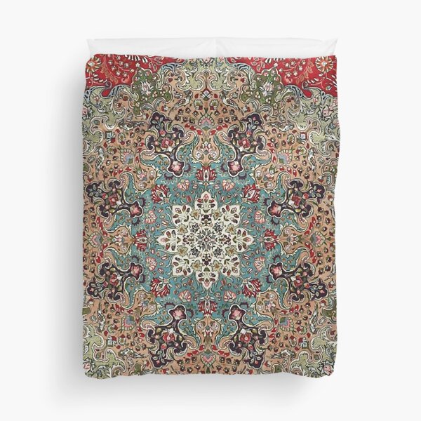 Vintage Antique Persian Carpet Print Duvet Cover