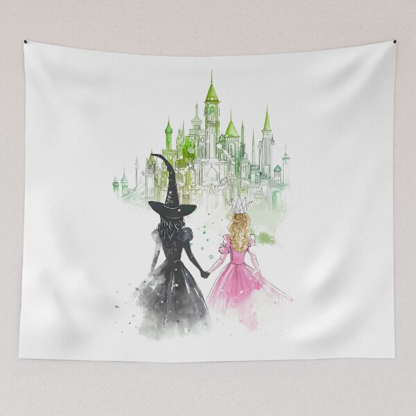 Item preview, Good Witch & Wicked Witch Art, Fantasy Emerald City Aesthetic designed and sold by CrinoSwice.