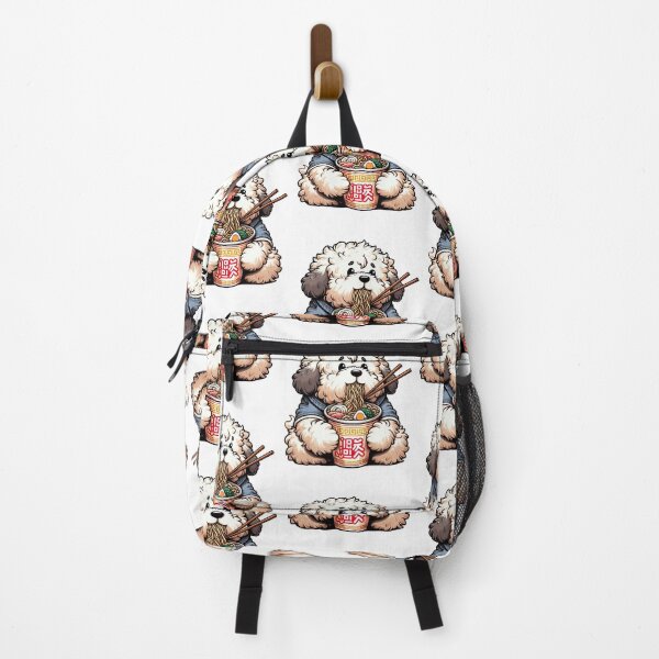 Item preview, Old English Sheepdog Anime Dog Eating Ramen Noodles designed and sold by doodIllustrate.