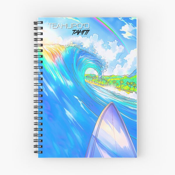 Item preview, Teahupo’o Surf Poster • Tahiti French Polynesia • Legendary Heavy Reef‑Break Art designed and sold by HELEKAICo.
