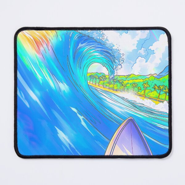 Item preview, Teahupo’o Surf Poster • Tahiti French Polynesia • Legendary Heavy Reef‑Break Art designed and sold by HELEKAICo.