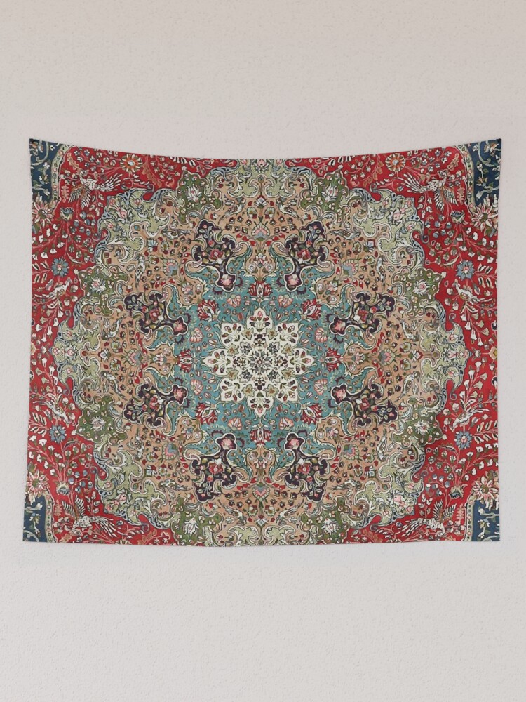 Alternate view of Vintage Antique Persian Carpet Print Tapestry