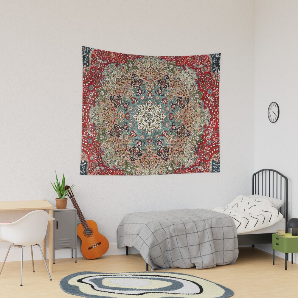 Vintage Antique Persian Carpet Print Tapestry