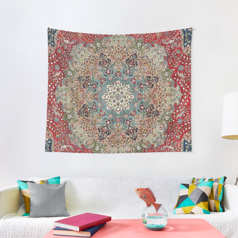 Vintage Antique Persian Carpet Print Tapestry