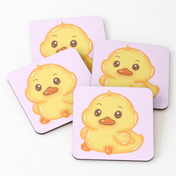 Item preview, Illustration of a Cute Little Yellow Duck Sitting on a White Background designed and sold by Suthicha.