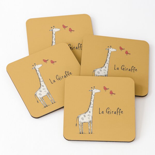 Item preview, La Giraffe: Quirky Minimalist Giraffe and Birds in Line Art Style designed and sold by dawnleblanc55.