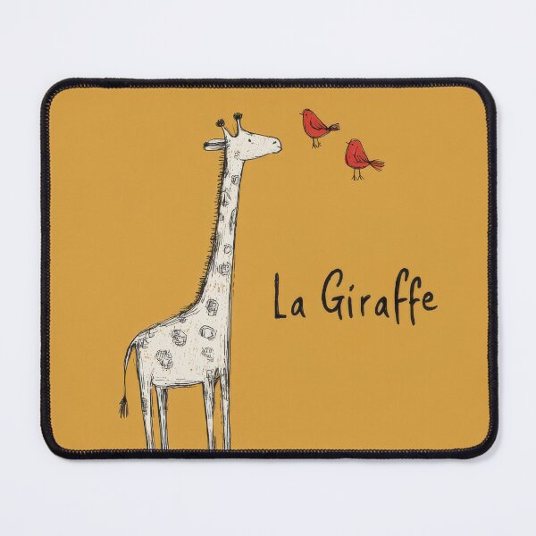 Item preview, La Giraffe: Quirky Minimalist Giraffe and Birds in Line Art Style designed and sold by dawnleblanc55.