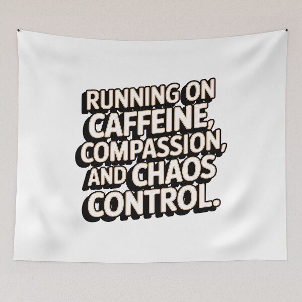 Item preview,  Coffee-Fueled Nurse: Running on Caffeine, Compassion & Chaos Control designed and sold by CuteDesignables.