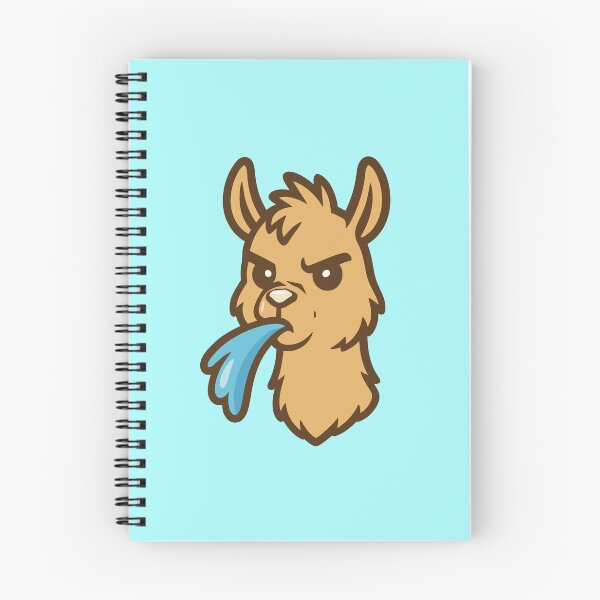 Item preview, Cartoon Llama Spitting – Funny Animal Illustration designed and sold by Hadrion.