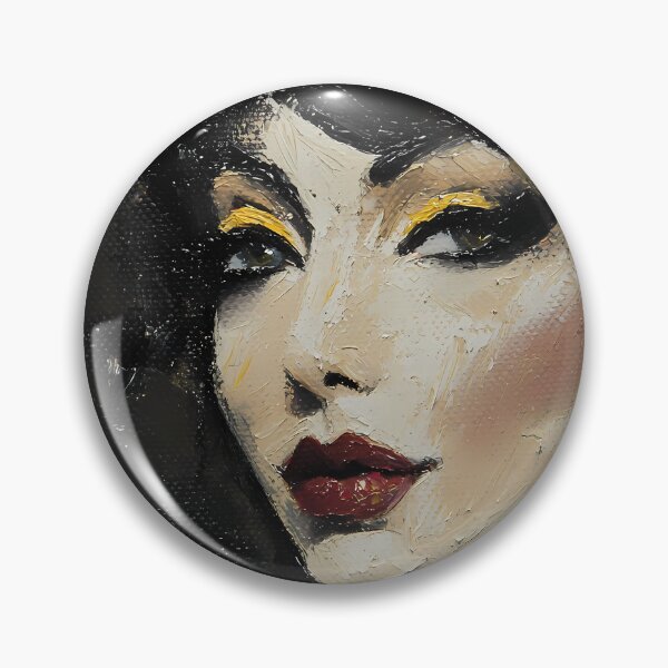Item preview, Furtive Glance — Bold Elegance in Oil and Shadow designed and sold by Verbul.